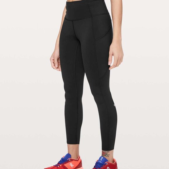 Lululemon Fast & Free 7/8 Tight II *Non-Reflective Nulux 25" Black, Size 6 - Picture 4 of 17
